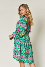 Load image into Gallery viewer, Double Take Full Size Printed Long Sleeve Dress