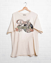 Load image into Gallery viewer, Dolly Parton Rose Record Off White Thrifted Graphic Tee