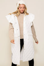 Load image into Gallery viewer, Puffer Vest with Ruffled Cap Sleeve