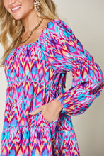 Load image into Gallery viewer, Double Take Full Size Printed Long Sleeve Dress