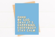 Load image into Gallery viewer, It&#39;s Happening Funny Pregnancy New Job Promotion Grad Card