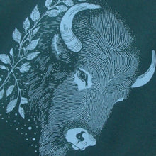 Load image into Gallery viewer, Bison Head Tee Hunter Green