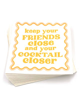 Load image into Gallery viewer, Funny Cocktail Napkins | Keep Your Friends Close - 20ct