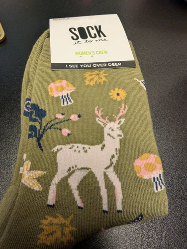 Socks I See You Over Deer