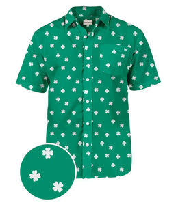 Men's Crushin' Clovers St. Patrick's Day Button Down Shirt