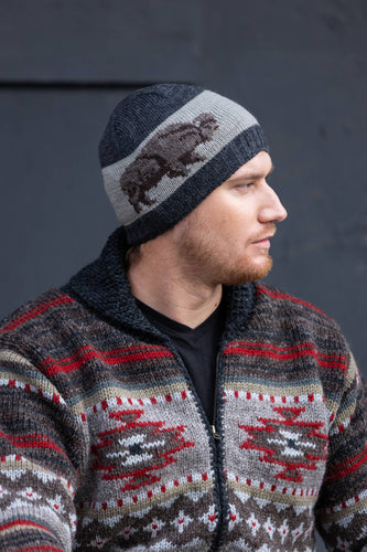 Buffalo - men's wool knit beanie