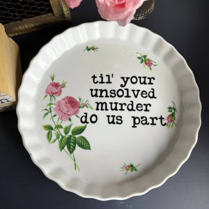 Upcycled Funny Plates, Unsolved Murder, Gift Shop, Tourist