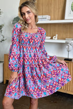 Load image into Gallery viewer, Double Take Full Size Printed Long Sleeve Dress