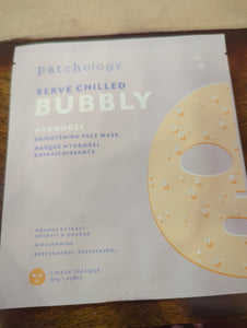 Serve Chilled Bubbly Brightening Hydrogel Facial Mask -Single