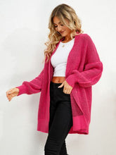 Load image into Gallery viewer, Open Front Dropped Shoulder Cardigan
