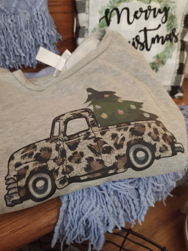 Roarin' Vintage Christmas Truck Sweatshirt