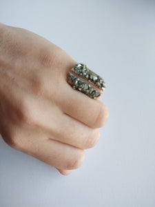 Raw Pyrite Cuff Ring
