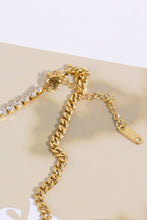 Load image into Gallery viewer, Inlaid Zircon Stainless Steel Necklace